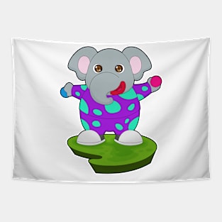 Elephant Clown Tapestry