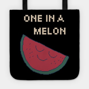 One In A Melon. 8Bit Pixel Art. One in a million. Tote