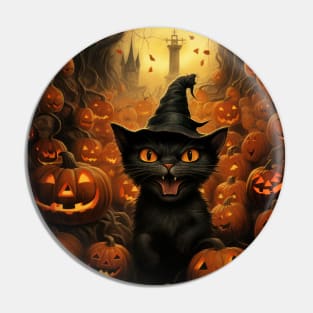 Trick Or treat - Scary Cat Pin