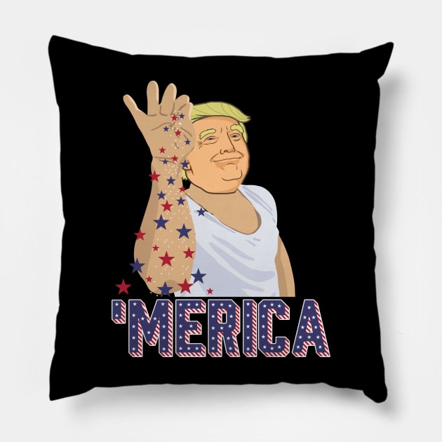 Trump Bae Funny 4th of July Trump Salt Freedom Pillow by peskyrubeus