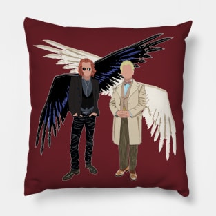 Crowley and Aziraphale Pillow