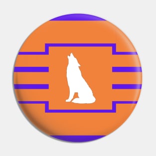 Wolf design Pin