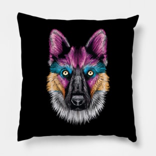 Alsatian Dog Tricolor Pillow