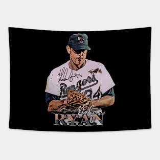 Nolan Ryan Bloody Lip Vintage Tapestry