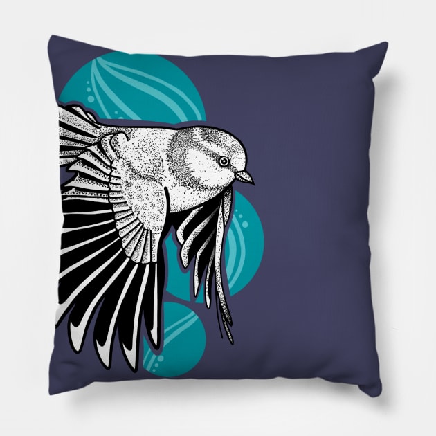 Blue Bird Pillow by louddoodle