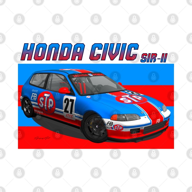 Honda Civic SiR-II STP by PjesusArt