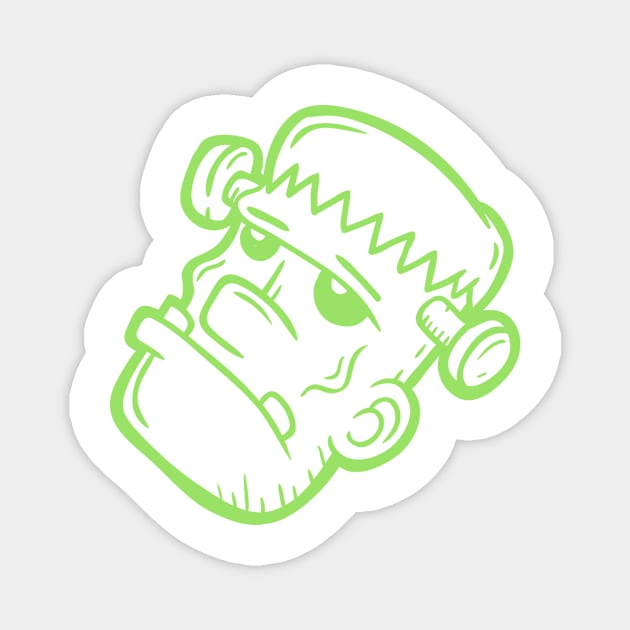 Frankenstein's monster, cartoon Magnet by SRC