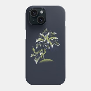 Snake Palms - Light Blue/Gold Phone Case