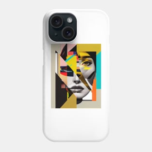 Abstract woman in pop-art style portait Phone Case