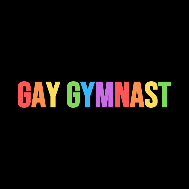 GAY GYMNAST (Pastel Rainbow) by Half In Half Out Podcast