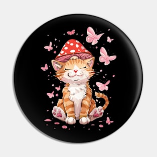 Cat Mushroom Wonders Unveiled Pin