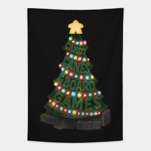 Board Gamer Christmas Tree Tapestry