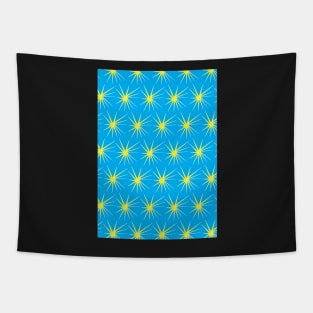 Minimalist shining Starry Blue Sky Tapestry