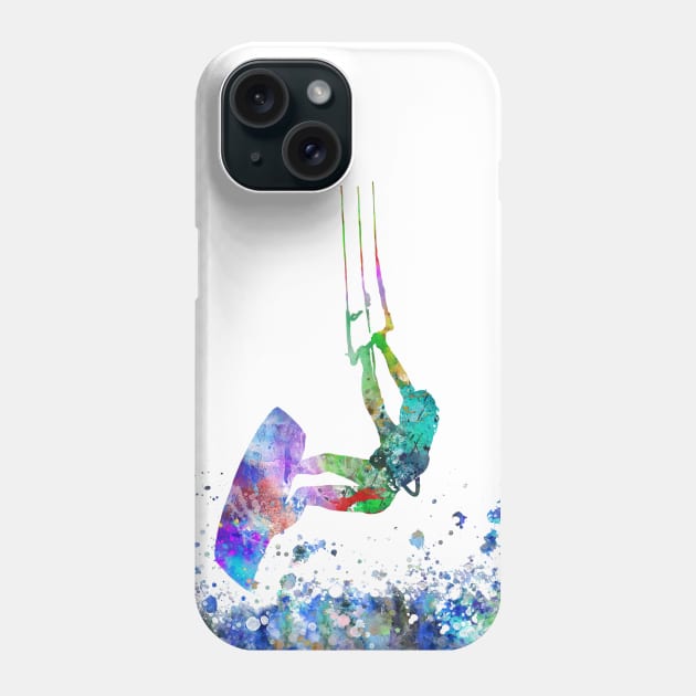 Kitesurfing Phone Case by RosaliArt