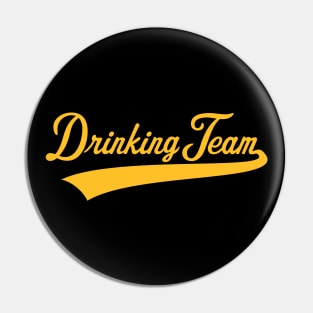 Drinking Team Lettering (Beer / Alcohol / Gold) Pin