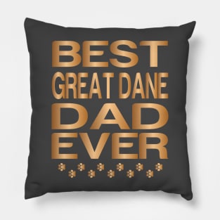 Best great dane Dad Ever, Best Dog Dad Ever, Golden Great Dane Pillow