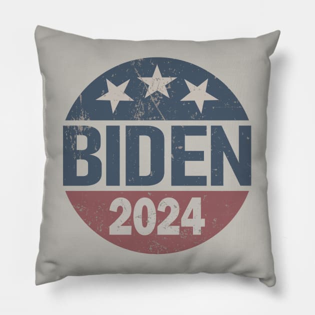 Vintage Biden 2024 Pillow by Etopix