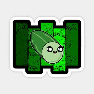 Retro Zucchini Magnet