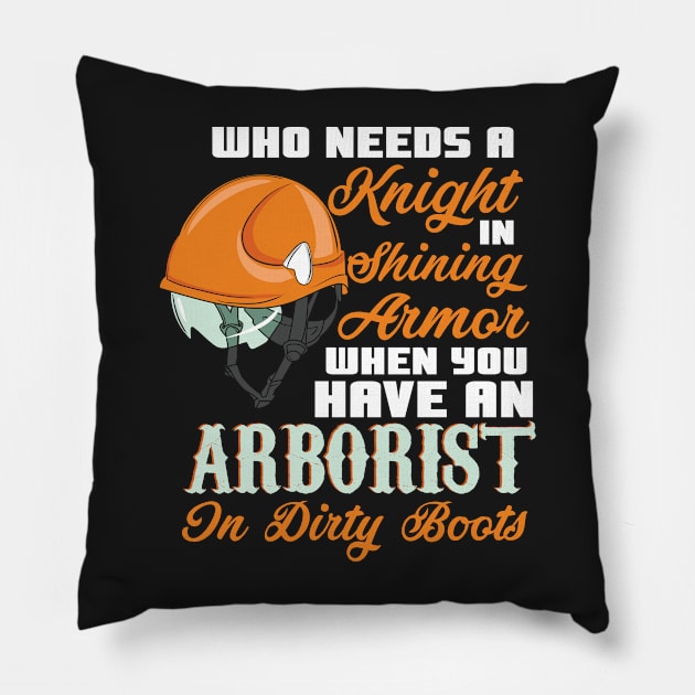 ARBORIST: Knight In Shining Armor Pillow by woormle