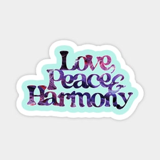 Love, Peace & Harmony (var1) Magnet