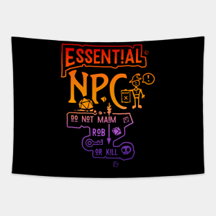 Essential NPC in color | Non-Playable Character in Dungeons and Dragons Tapestry