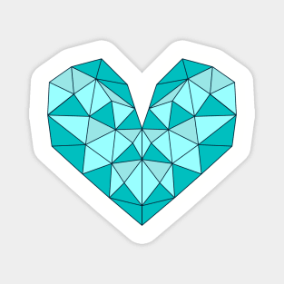 Crystal heart. Magnet