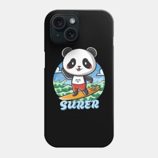 Cute Panda Surfer Phone Case