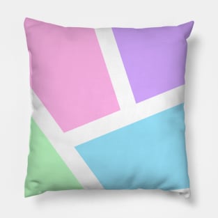 Pastel Color Blocking Pillow