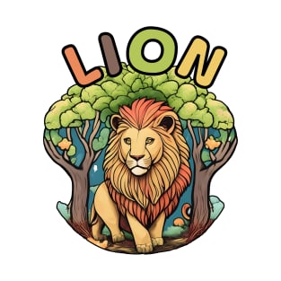 Animal Alphabet - L for Lion T-Shirt