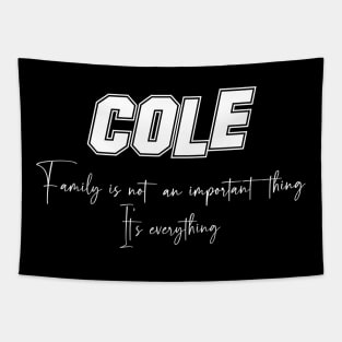 Cole Second Name, Cole Family Name, Cole Middle Name Tapestry