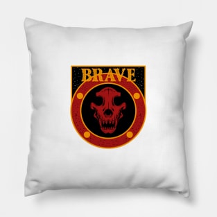 Vintage Skull - Brave Pillow