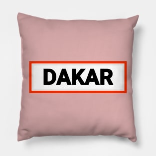 Dakar -  J'aime ma ville - Senegal Pillow