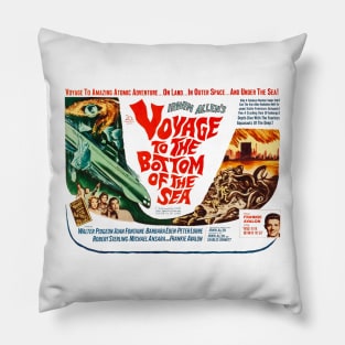 Voyage to the Bottom of the Sea Movie Poster Pillow