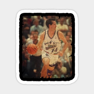 Jeff Hornacek #14 in Utah Jazz Magnet