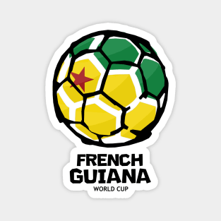 French Guiana Football Country Flag Magnet