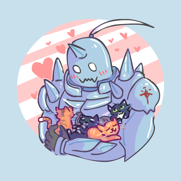 Fullmetal Alphonse and Kittens by sky665