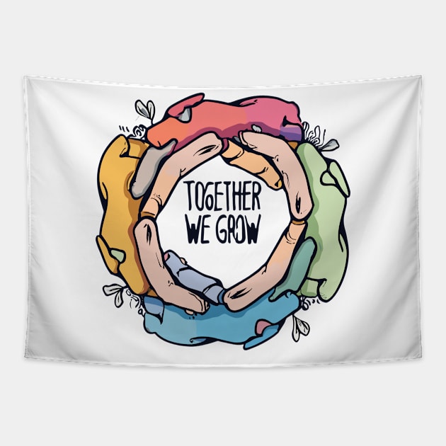 Together We Grow Tapestry by nefuku