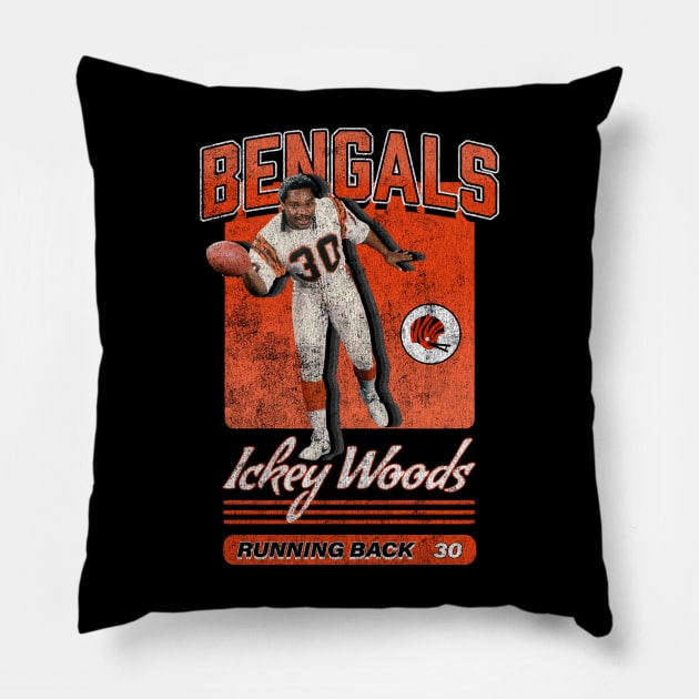 Ickey Woods WHO DEY Pillow by KC Designs