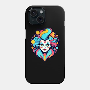 Clown Halloween Illustration Phone Case