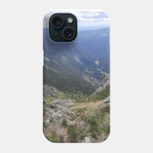 Valley in the mountains Phone Case