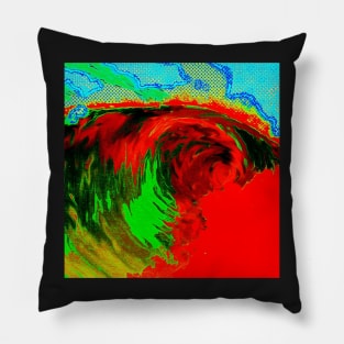 Hawaiian monster wave Pillow