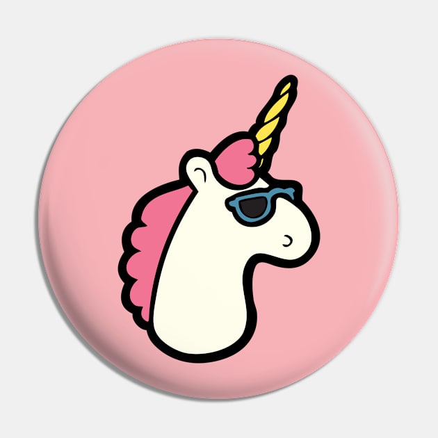 Pink Unicorn Pin by evannave