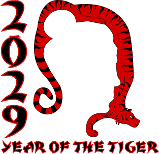 2029 Year of The Tiger Magnet