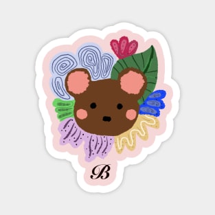 Cute "B" initial Magnet