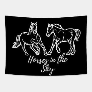 Horses in the sky Tapestry