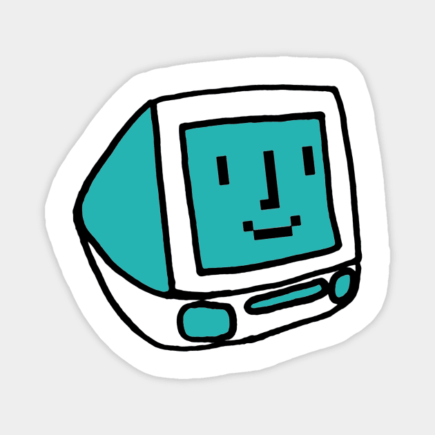 Happy Lil' Computer Magnet by OBSUART