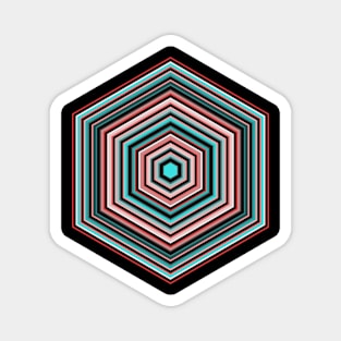 Retro Hex Magnet