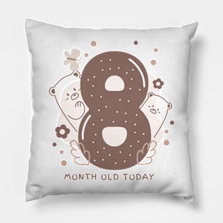 boho style 8 month old Pillow