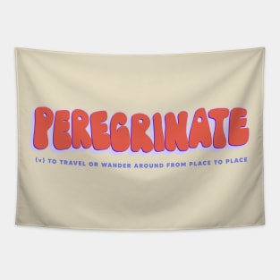 Peregrinate Bubble Lettering Tapestry