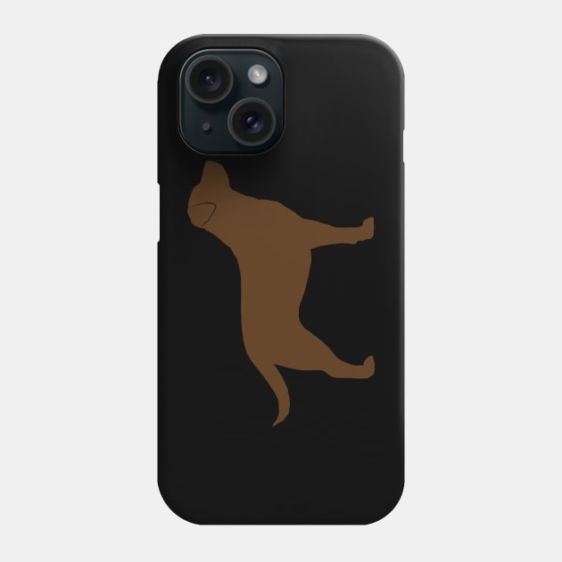 Chocolate Labrador Retriever Silhouette Phone Case by Coffee Squirrel